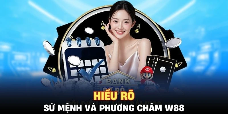 Hiểu rõ sứ mệnh và phương châm hoạt động của W88